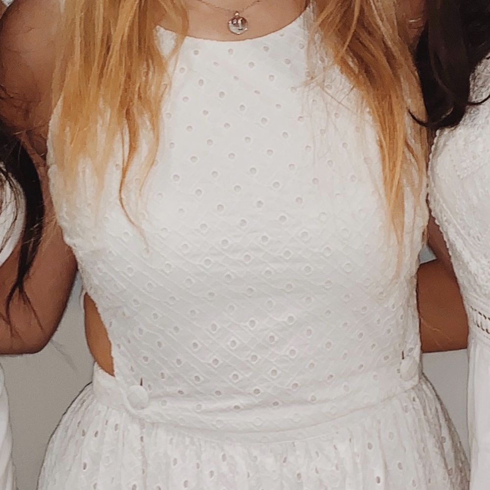 White eyelet sundress